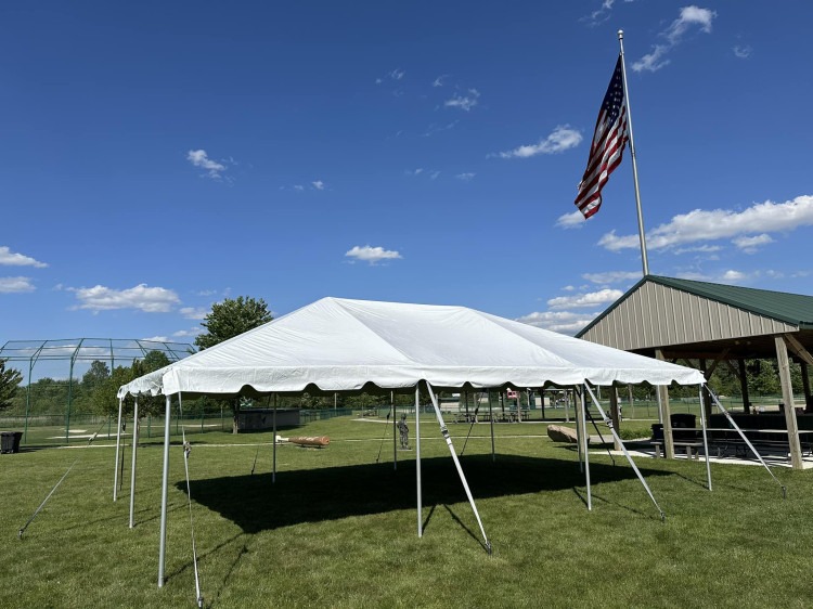 Package #2 (48 Chairs, 20x30 Frame Tent, 6 Round Tables)