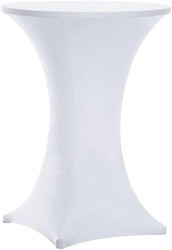 White Cocktail Table Cover